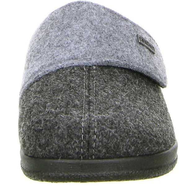 Comfort Herren Hausschuhe Schwarz - Schwarz – Bild 4