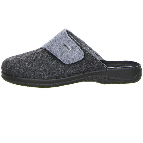 Comfort Herren Hausschuhe Schwarz - Schwarz – Bild 5