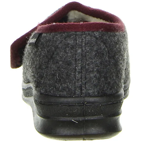 Comfort Damen Hausschuhe Anthrazit - Anthrazit – Bild 2