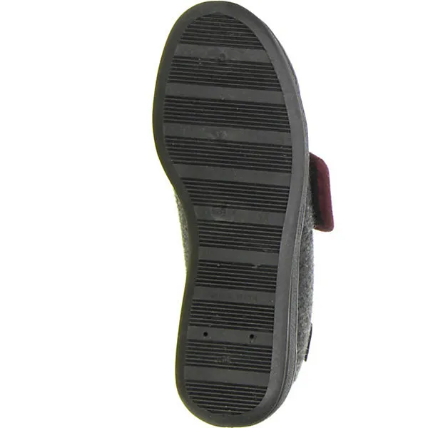 Comfort Damen Hausschuhe Anthrazit - Anthrazit – Bild 3