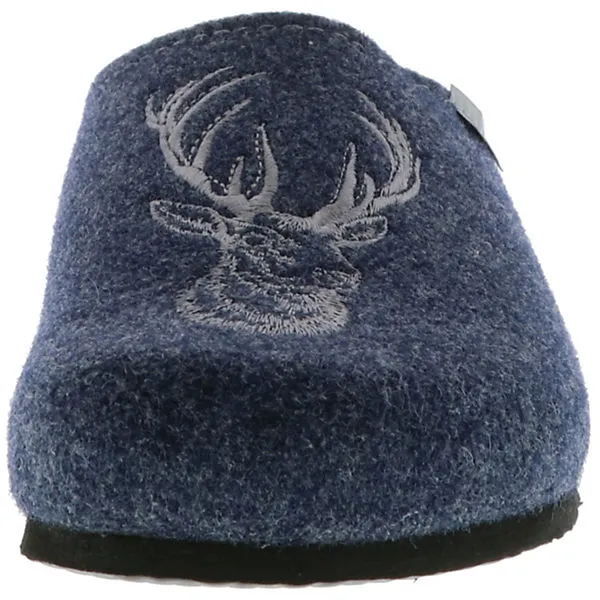 Tofee Herren Hausschuhe (Hirschkopf) Blau - Blau â Bild 4