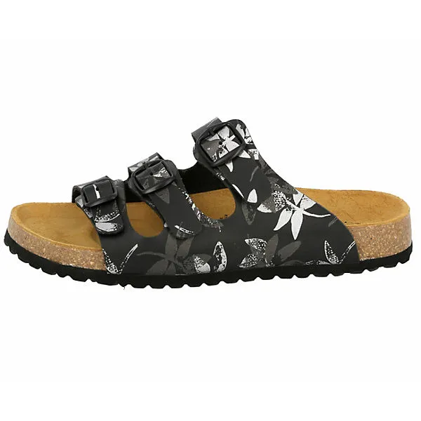 LICO Pantolette Bioline Leave Hausschuhe - Schwarz – Bild 2