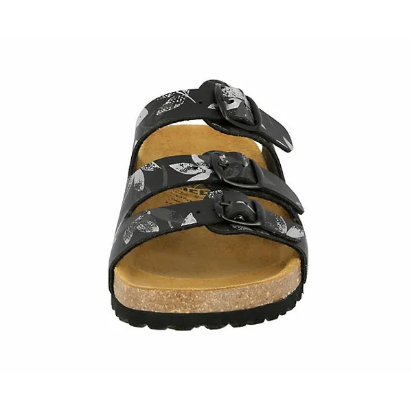 LICO Pantolette Bioline Leave Hausschuhe - Schwarz – Bild 3