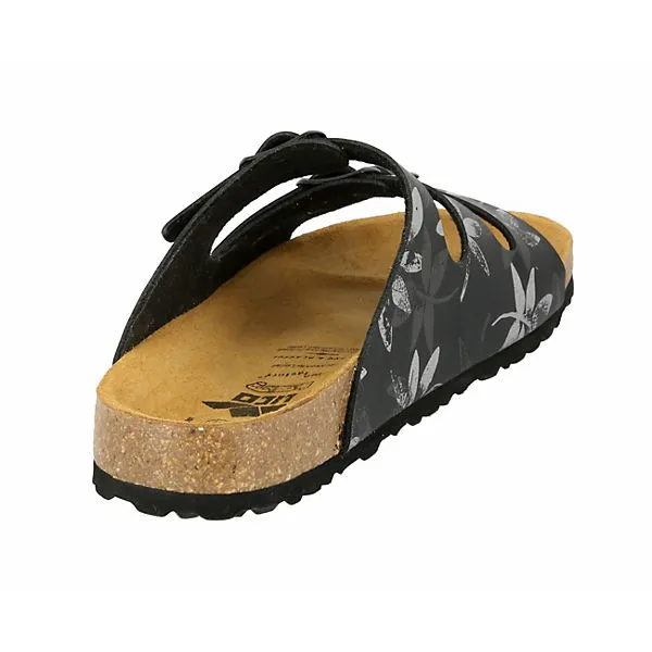 LICO Pantolette Bioline Leave Hausschuhe - Schwarz – Bild 4