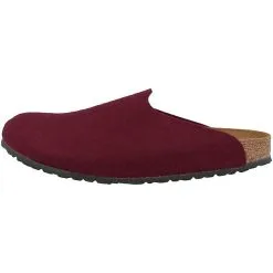 Birkenstock Amsterdam Wollfilz Schmal Clogs Unisex Erwachsene Hausschuhe - Rot