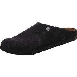 Birkenstock Zermatt Standard Wollfliz Pantoffeln Normal - Anthrazit