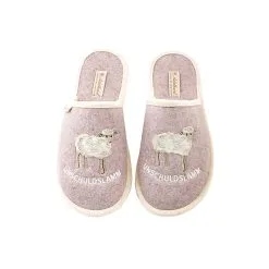 Adelheid Unschuldslamm Filzpantoffel - Hellrosa