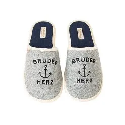 Adelheid Bruderherz Filzpantoffeln - Grau