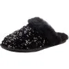 Ugg W Scuffette Ii Chunky Sequin Lammfell-Hausschuhe - Schwarz