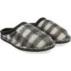 Haflinger Plaid Pantoffeln - Schwarz/weiß