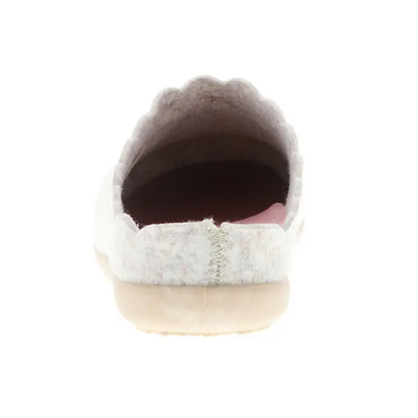 Cosero Damen Hausschuhe Pantoletten Pantoffeln Glitzeroptik Katze Meow Power Beige/rosa/mehrfarbig - Beige â Bild 2