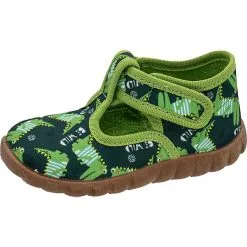 Fischer-Markenschuh Baby Hausschuhe FLEXI Für Jungen - Grün