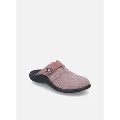 Westland Roubaix 01 | Hausschuh Für Damen | Weiß Roubaix 01, Rosa Pantoffeln - Rosa