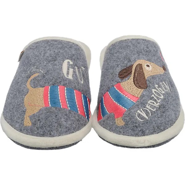 Adelheid Gut (v)erzogen Filzpantoffel Hausschuhe - Hellgrau – Bild 3