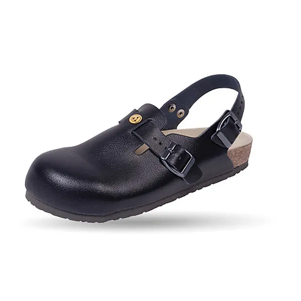 Weeger Unisex ESD-antistatik-Clog Mit Stahlkappe Arbeitsclogs - Schwarz