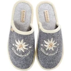 Adelheid Pantoffeln - Grau