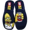 Andinas Damen Herren Jungen Mädchen Pantoletten Hausschuhe Pantoffeln Homer Simpson Blau - Blau