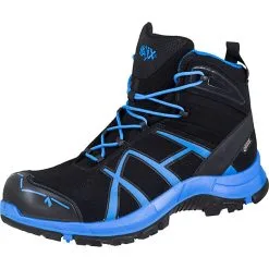 HAIX® Haix Sicherheitsschuhe Black Eagle Safety 40 Mid Black/blue Sicherheitshalbschuhe - Schwarz/blau